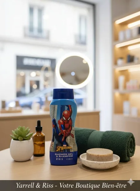 SPIDERMAN – Gel Douche & Shampooing ✨ Propreté, douceur et super énergie pour les enfants