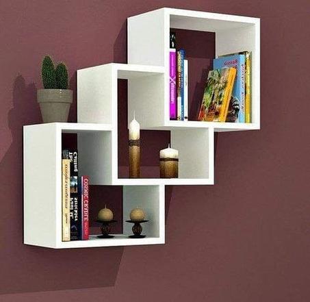 رفوف منزلية بتصميم عصري مكون من 3 قطع