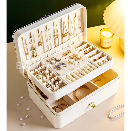 Grande boîte à bijoux (à 2 couches)