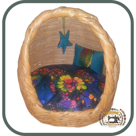 Panier en doum, chat ou très petit chien