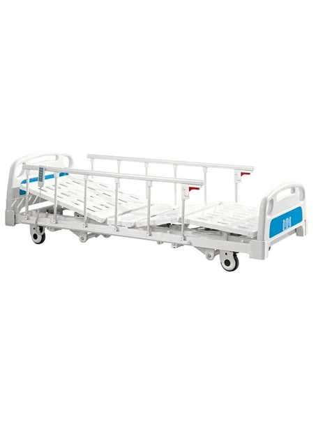 Lit d’hospitalisation électrique 3 positions avec ridelles en aluminium
