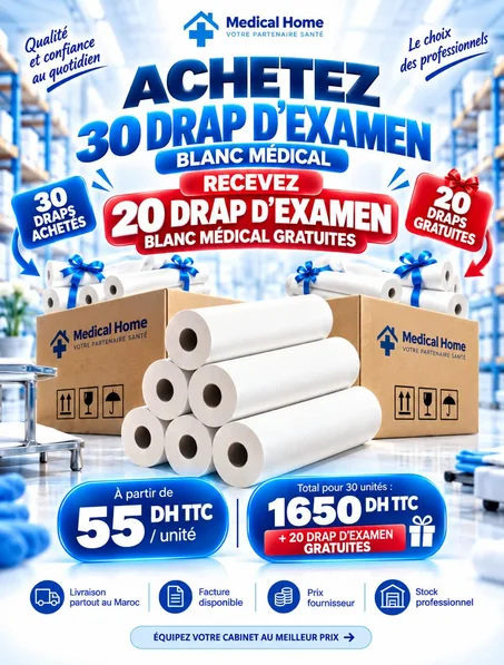 Drap D’examen Blanc