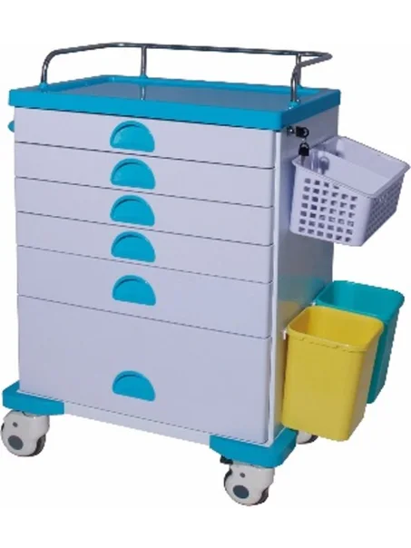 Chariot à médicaments à 5 tiroirs