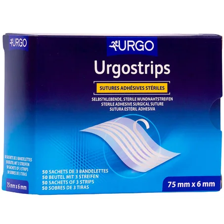 Urgostrips sutures adhésives stériles 75mmx6mm / URGO