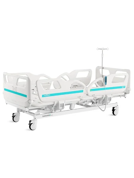 Lit d’hospitalisation électrique 3 positions avec ridelles en ABS confort