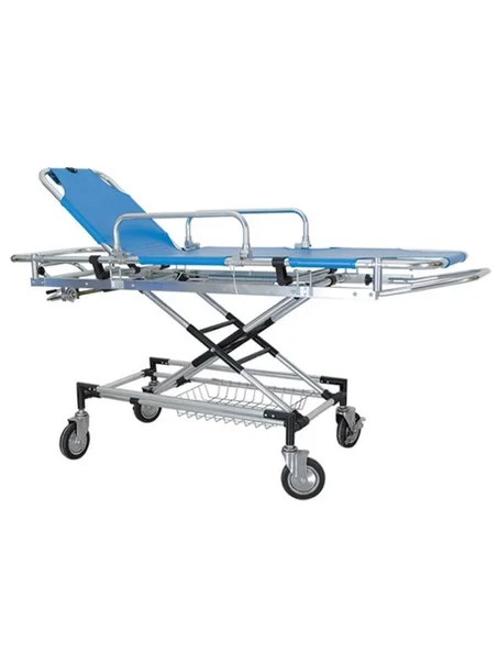 Chariot-brancard de transport de patient en aluminium