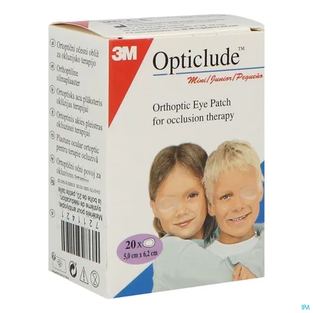 OPTICLUDE JUNIOR 5CM x 6,2CM 20 UNITES