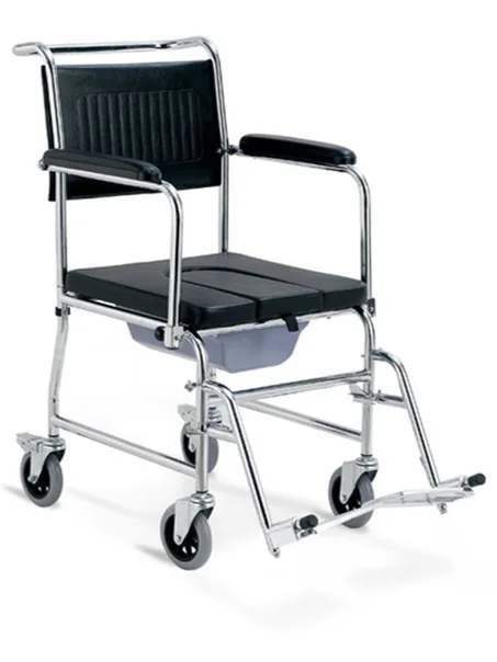 Chaise roulante toilette basique pour adulte
