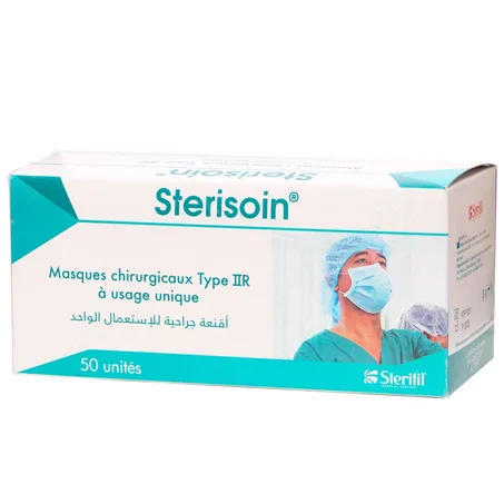 Masques chirurgicaux type IIR Multicolores / Sterisoin