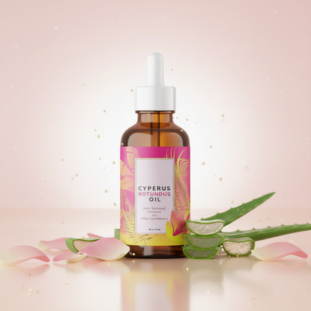 زيت Cyperus لتقليل نمو الشعر ونعومة تدوم طويلاً