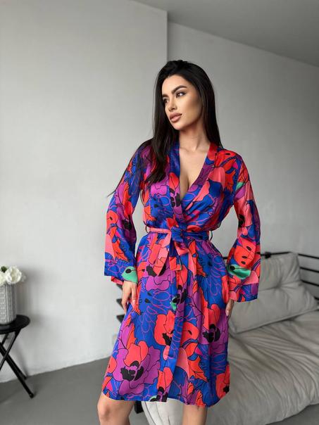 استمتعي بالراحة والأناقة مع كيمونو ناعم مصمم بأناقة.😍