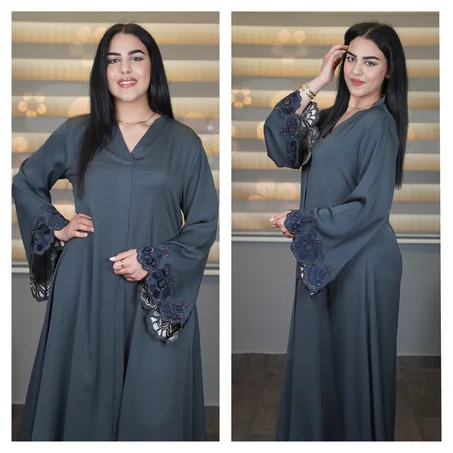 ✨ عباية وردة بتفاصيل فاخرة