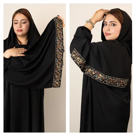 🖤 عباية ميساء – Design exclusif