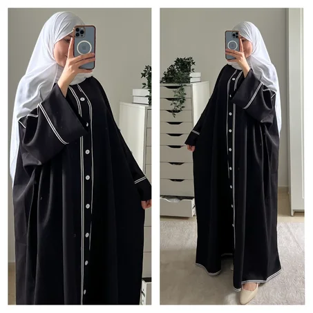 عباية سكوبة سوداء بقصّة واسعة
