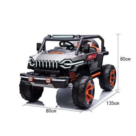 🚙 سيارة BIG JEEP LED الكهربائية للأطفال 12V 4x4 ⚡