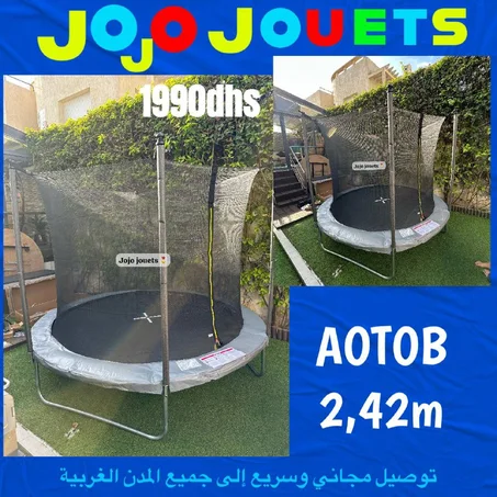 ترامبولين AOTOB 2.42M للأطفال 🎪✨