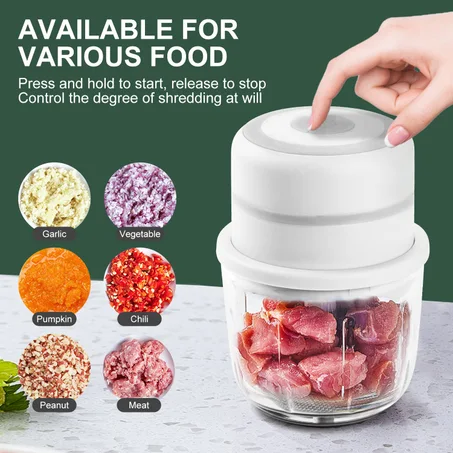 Gaiatop USB Rechargeable Wireless Mini Electric Chopper