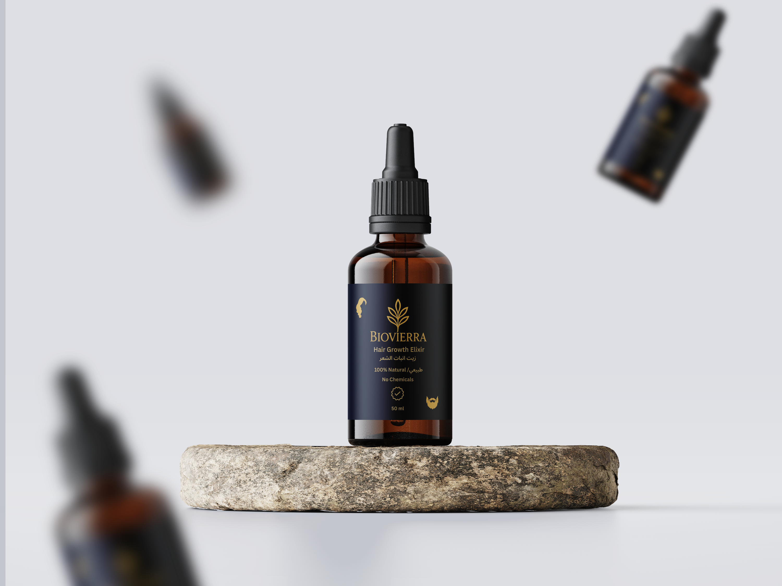 زيت نمو الشعر الطبيعي – تركيبة مركّزة لتعزيز نمو الشعر وتقوية الفروة I Natural Hair Growth Oil – Powerful Botanical Formula for Stronger, Fuller Hair