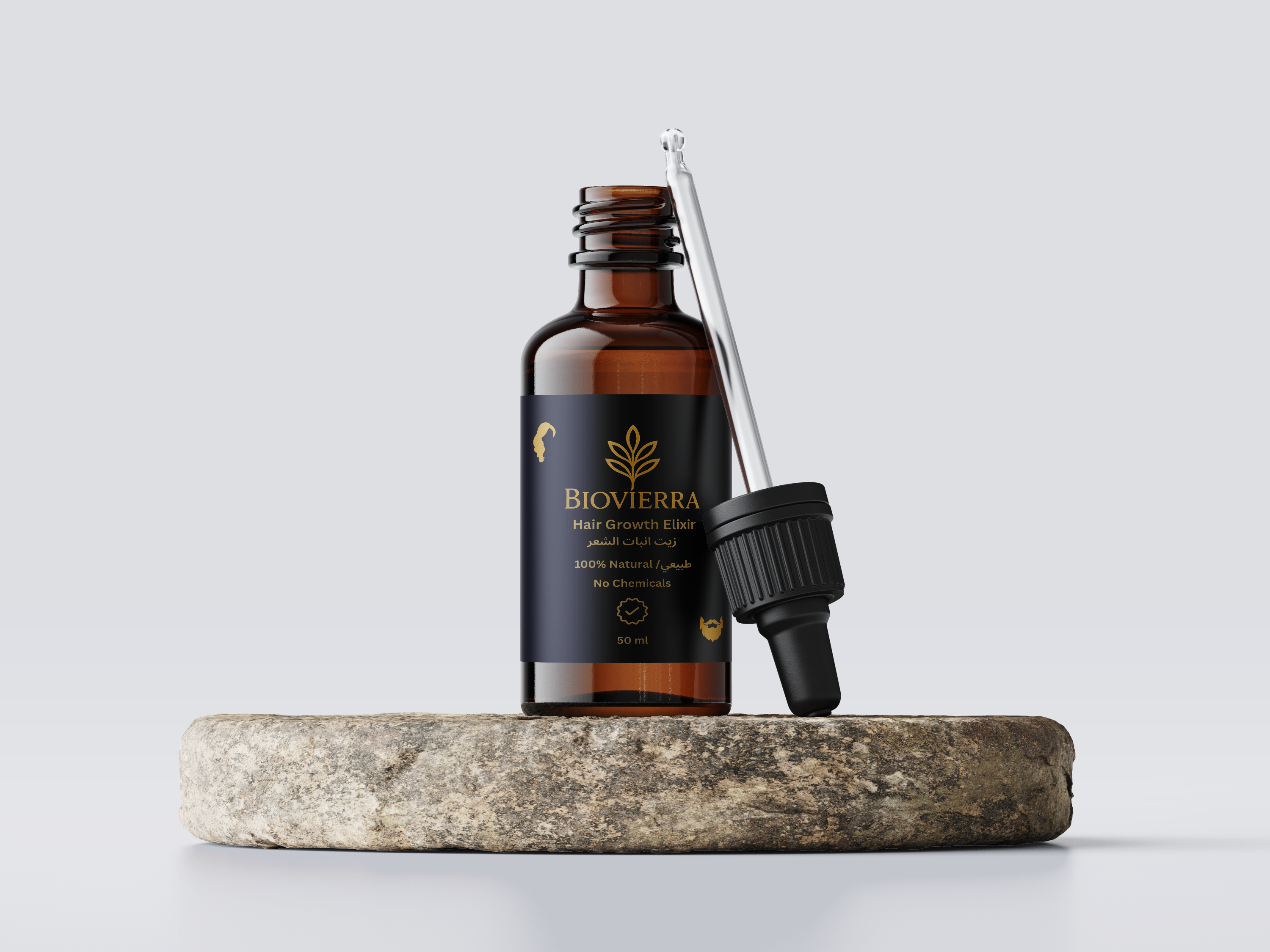 زيت نمو الشعر الطبيعي – تركيبة مركّزة لتعزيز نمو الشعر وتقوية الفروة I Natural Hair Growth Oil – Powerful Botanical Formula for Stronger, Fuller Hair