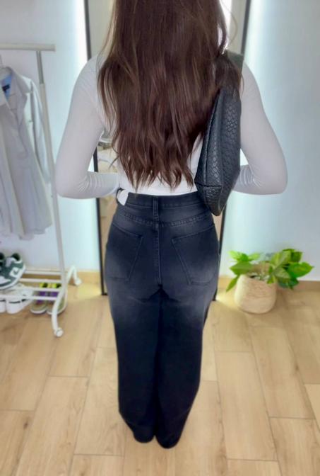 Baggy Wide Leg Denim Jeans