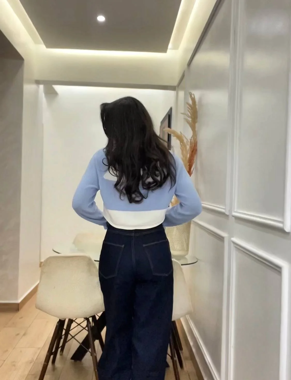 High-Rise Dark Blue Jeans