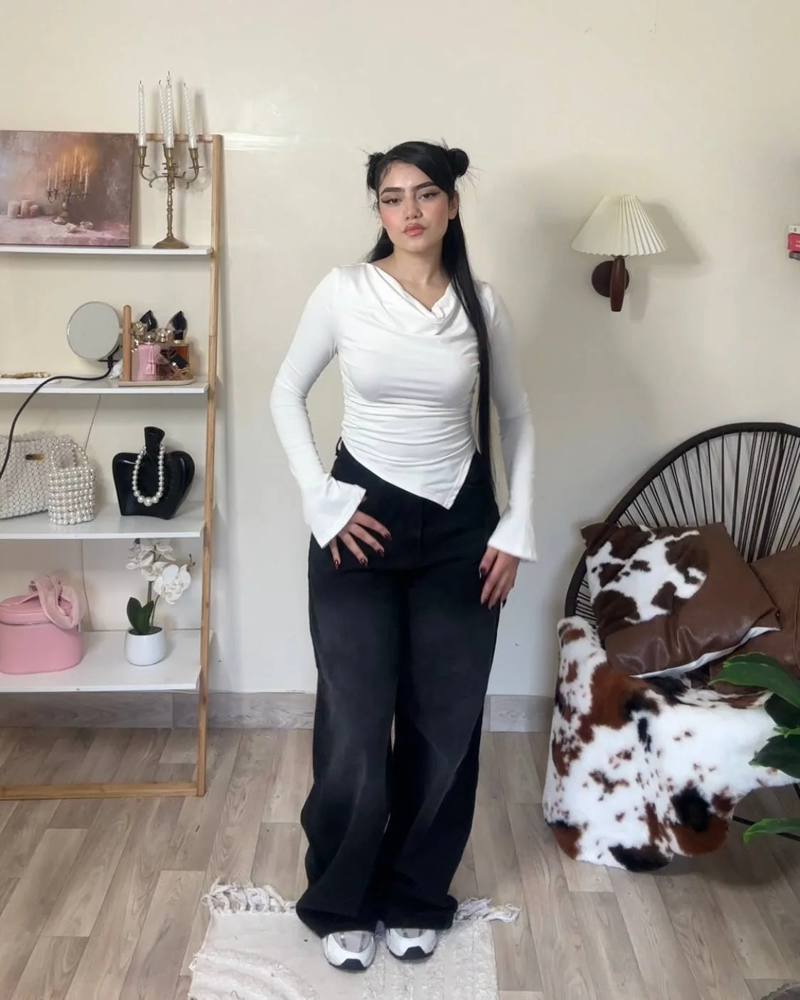 Baggy Wide Leg Denim Jeans