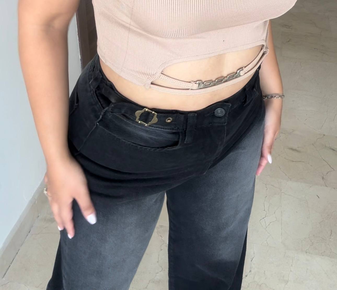 Black Wide Leg jeans