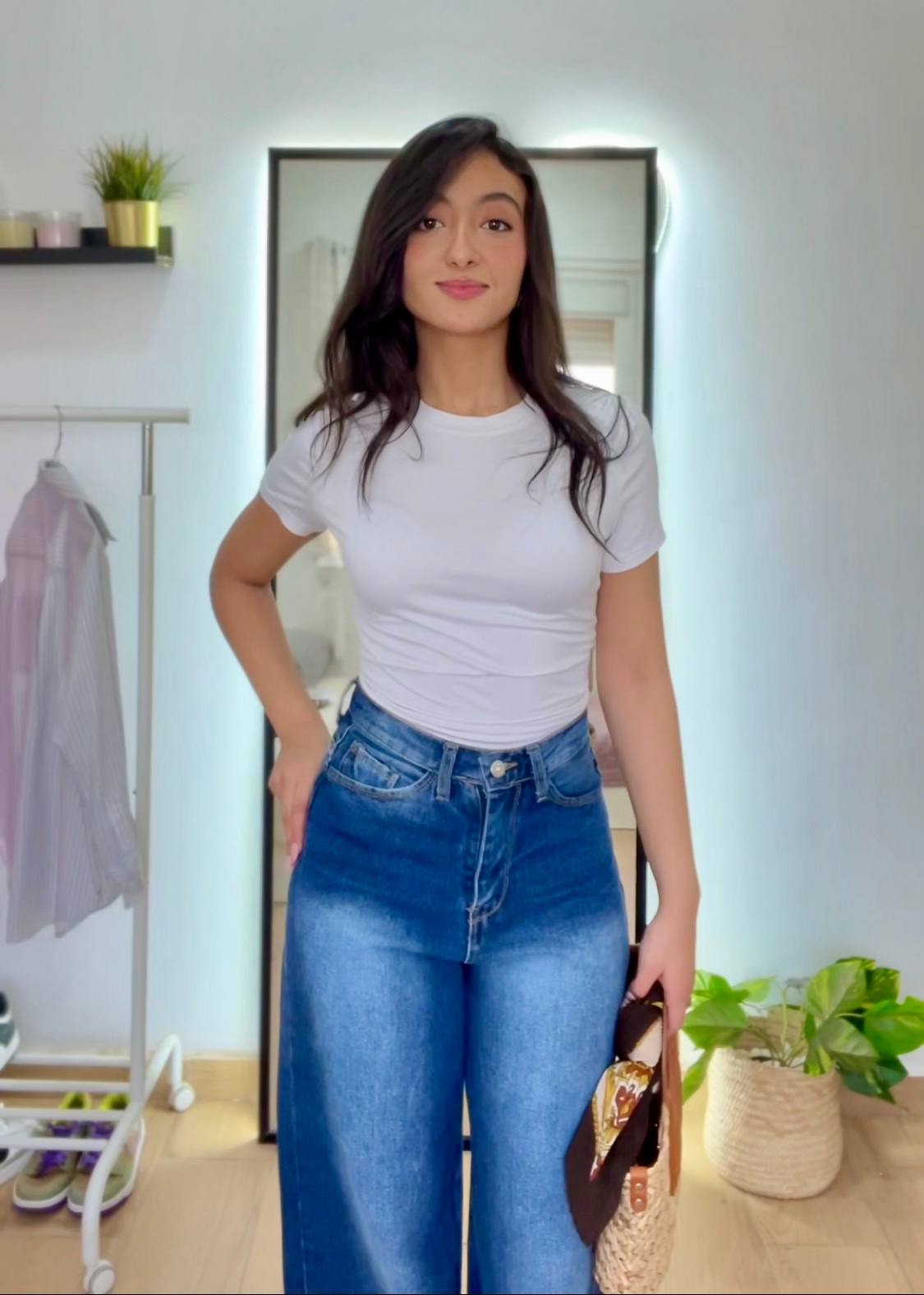 Baggy Wide Leg Denim Jeans