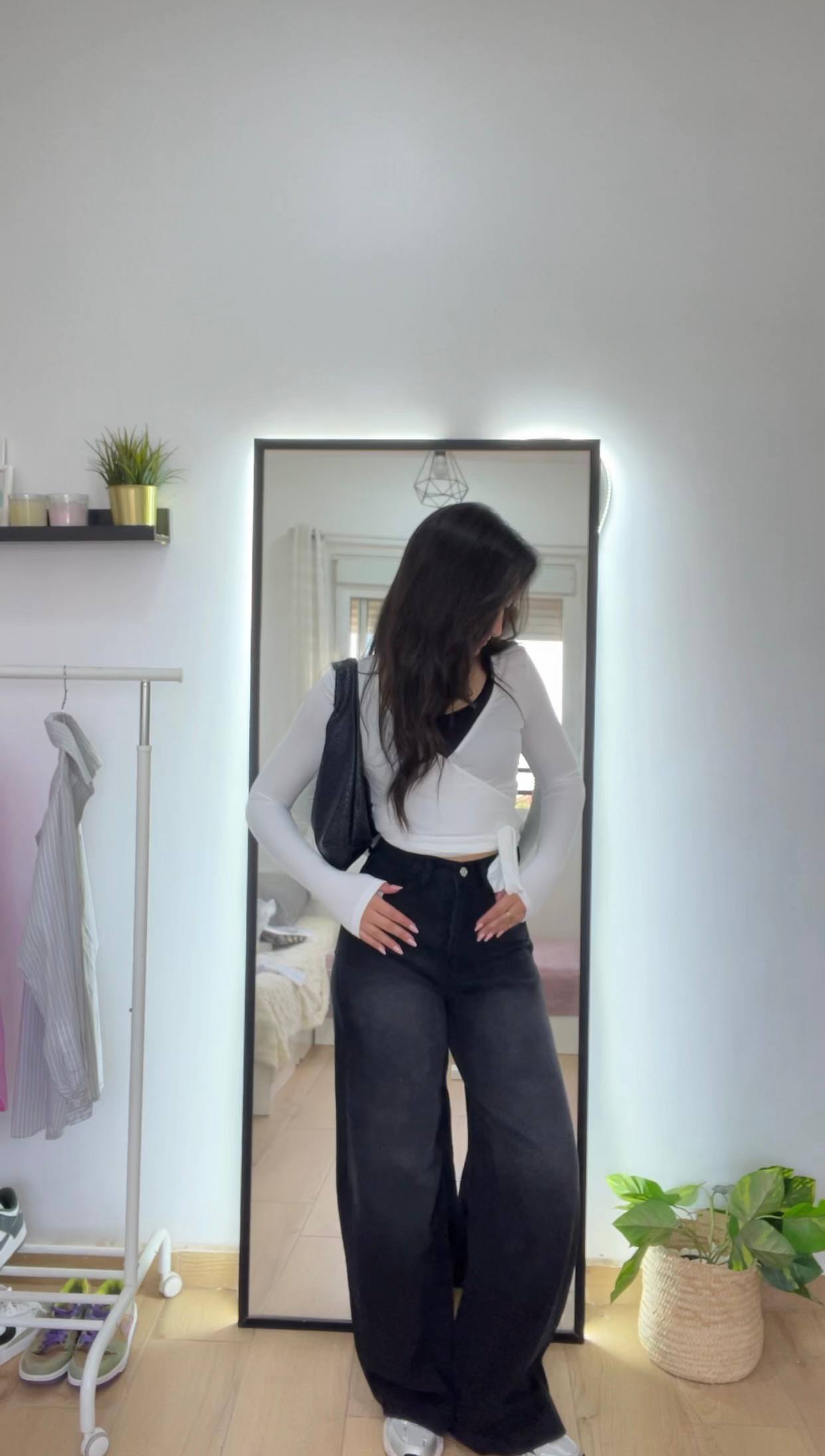 Baggy Wide Leg Denim Jeans