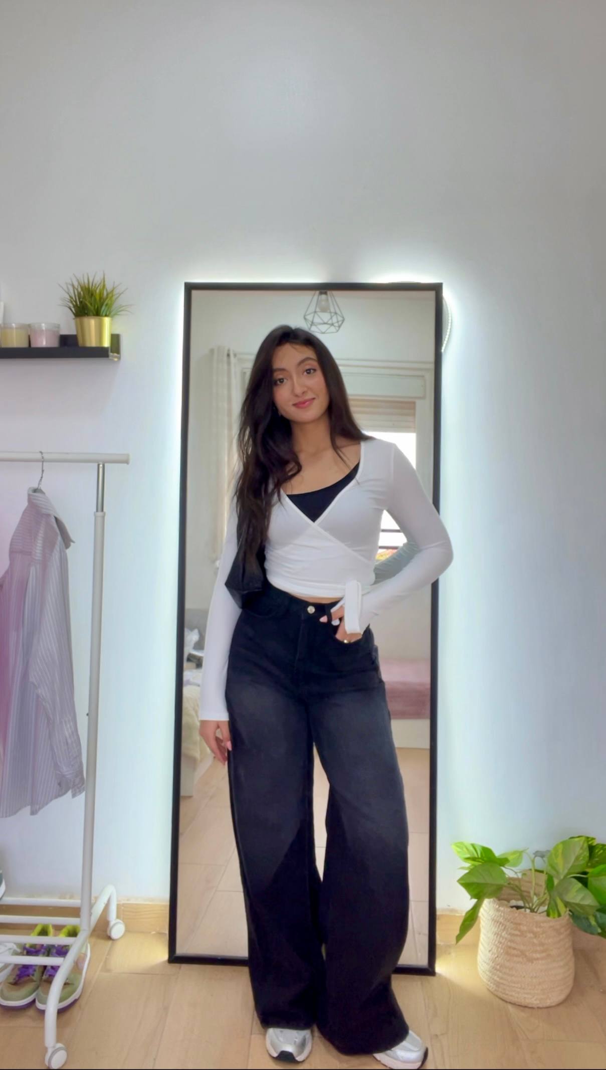 Baggy Wide Leg Denim Jeans