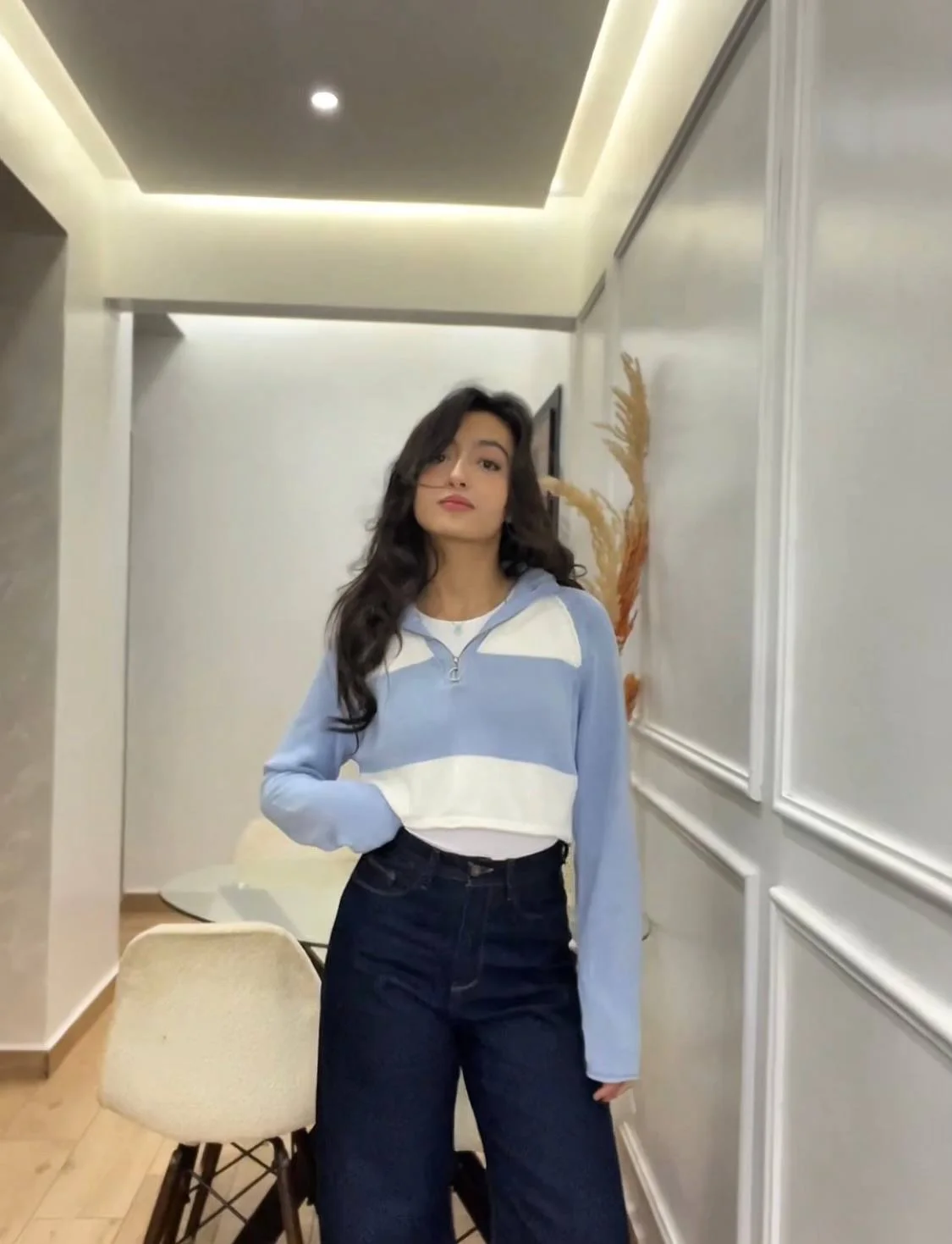 High-Rise Dark Blue Jeans