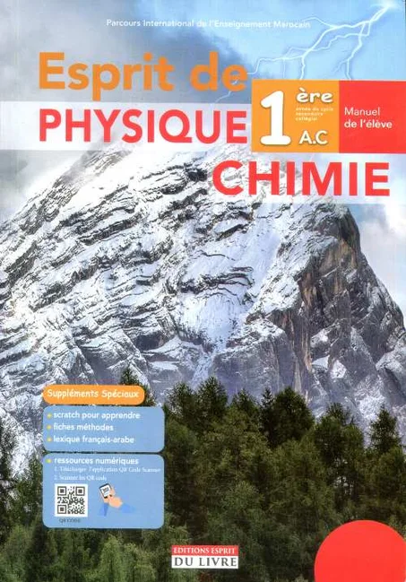 Esprit de Physique-Chimie 1re année collège - Manuel