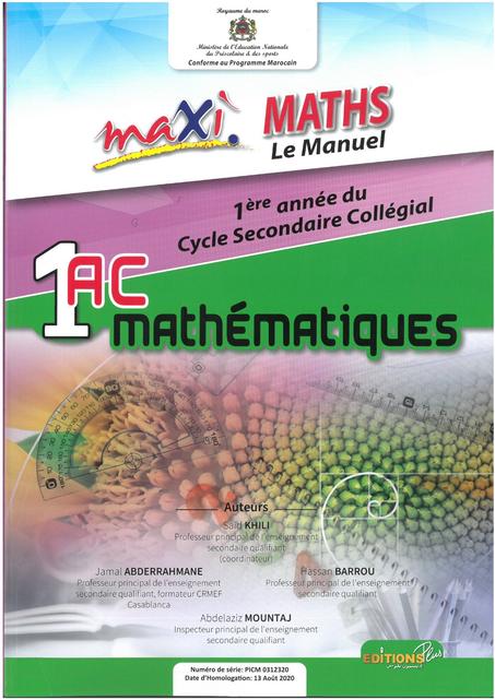 MAXI MATH 1AC MANUEL