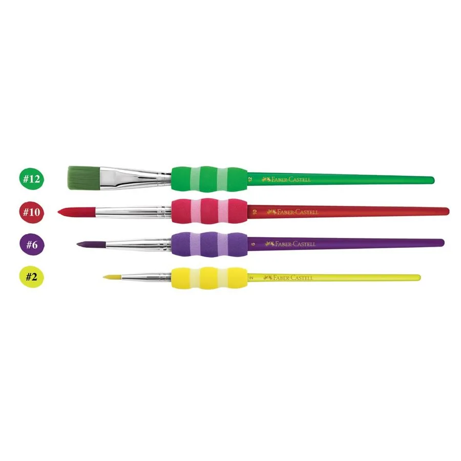 ASSORTIMENT DE 4PINCEAUX SOFT TOUCH -  FABER CASTELL - Vue 3
