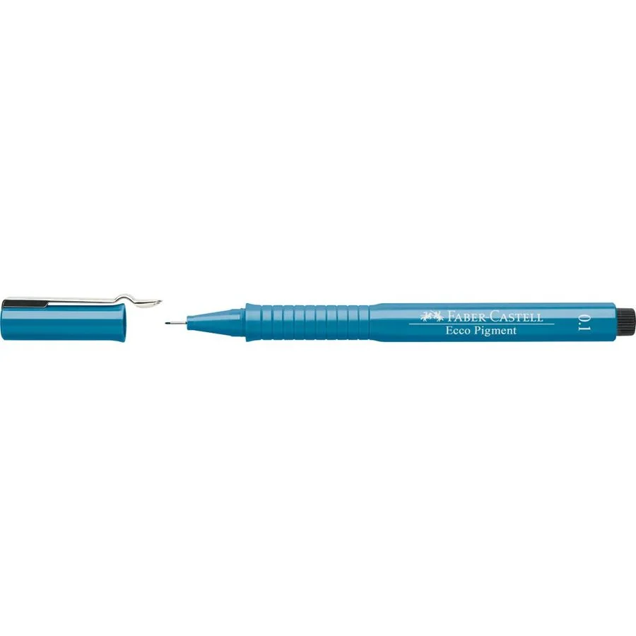 ECCO PIGMENT 0.1 MM BLEU  - FABER CASTELL - Vue 3