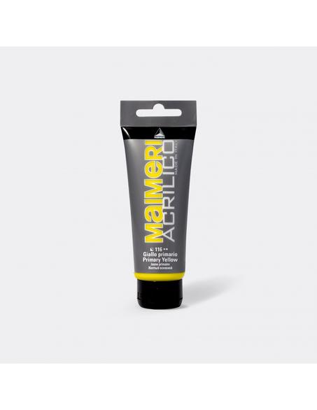 MAIMERI 116 ACRILIQUE JAUNE PRIMAIRE 75ML MADE IN ITALY