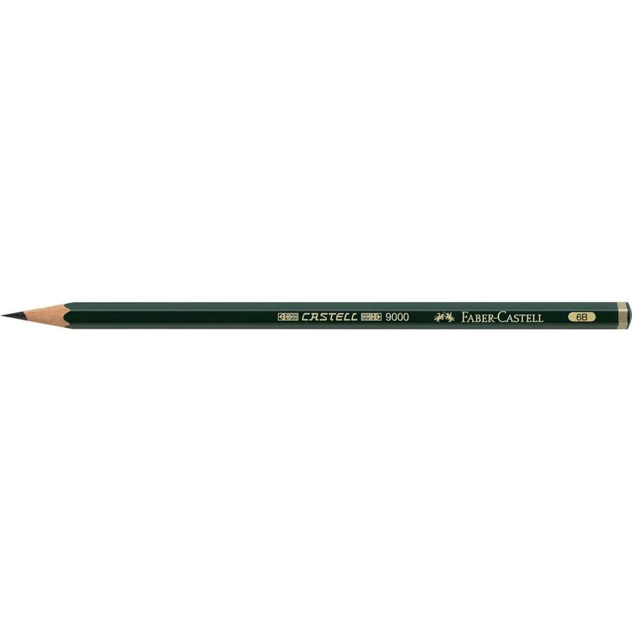CRAYONS GRAPHITES D'ART 9000   6B   - FABER CASTELL - Vue 3