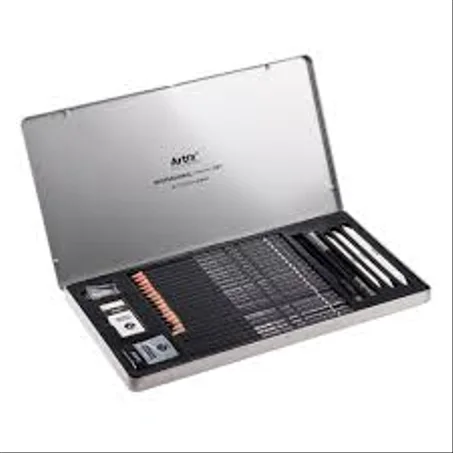 SET DESSIN TONS GRIS BTE METAL DE 25 PIECES