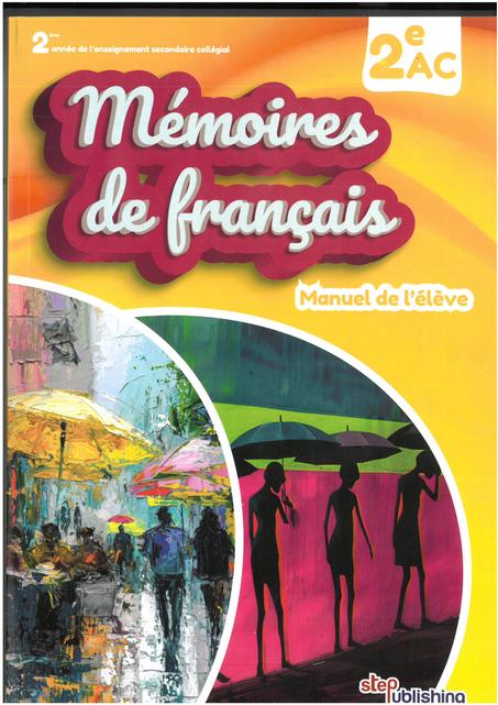 MEMOIRES DE FRANCAIS 2AC
