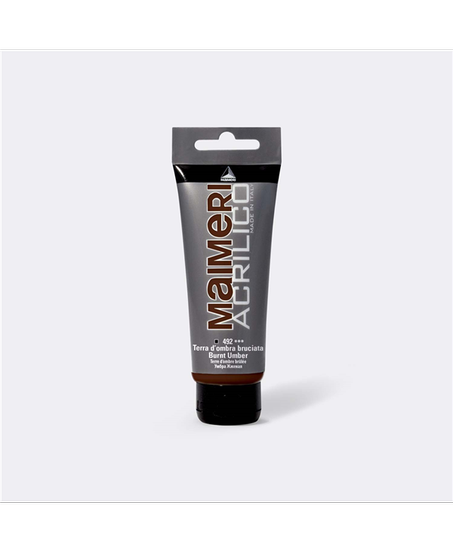 MAIMERI 492 ACRILIQUE TERRE D'OMBRE BRÛLÉE 200 ML MADE IN ITALY
