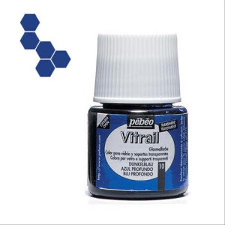 VITRAIL 10 PEBEO BLEU PROFOND 45ML