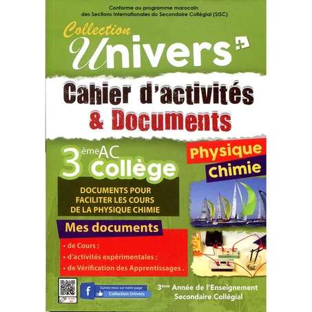 DOCUMENT PHYSIQUE CHIMIE COLL UNIVERS PLUS  3AC