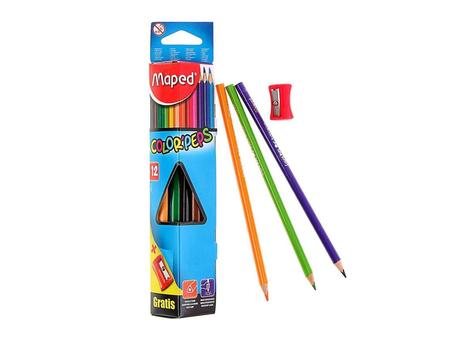 CRAYONS COLOR'PEPS X12 + TC GRATIS BTE CARTON - MAPED