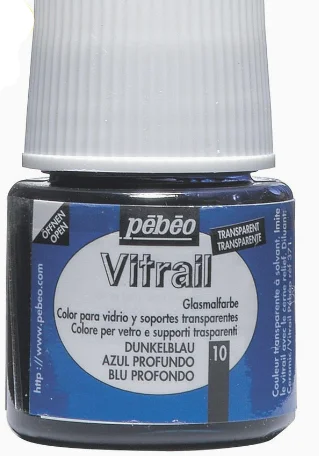 VITRAIL 10 PEBEO BLEU PROFOND 45ML - Vue 3
