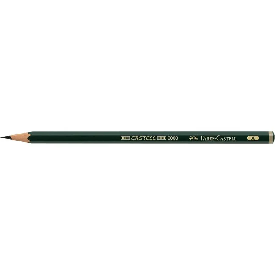 CRAYONS GRAPHITES D'ART 9000   8B    - FABER CASTELL - Vue 3