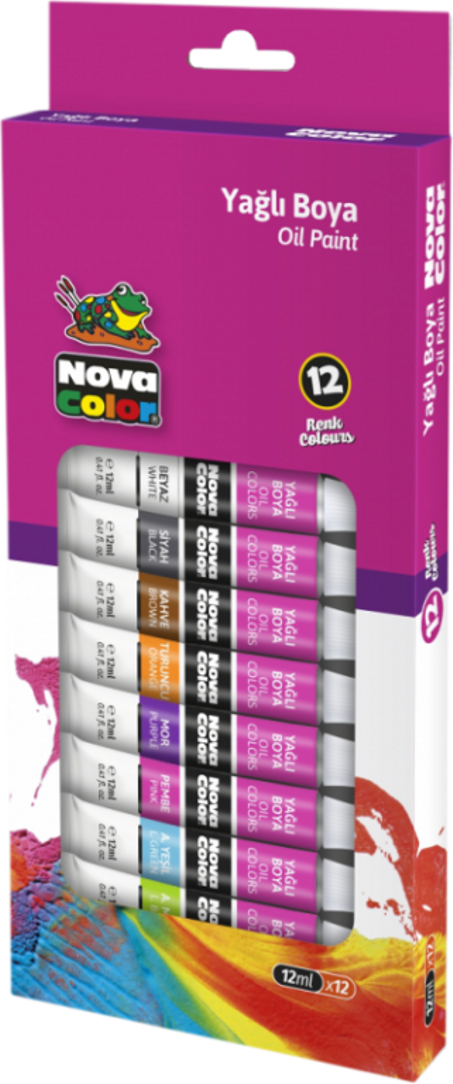 NOVA COLOR OIL PAINT  12 COULEURS 12 ML