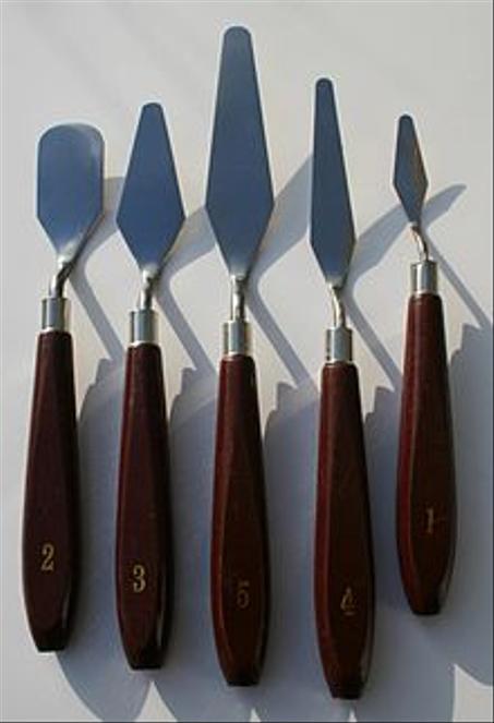 LE COUTEAU A PALETTE N° 1/2/3/4/5 ASSEMBLER