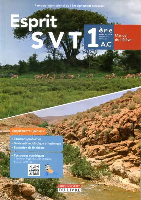 Esprit SVT 1re année collège - Manuel