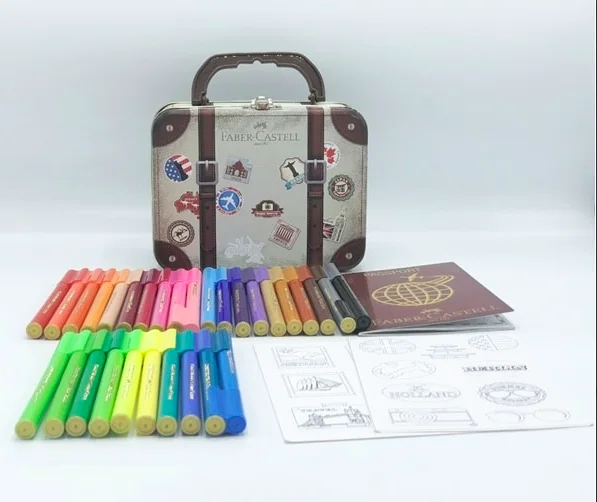 MINI VALISE 30 FEUTRES CONNECTOR +PASSEPORT  FABER CASTELL - Vue 4