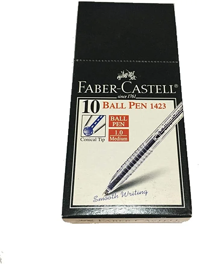 STYLO  BALL PEN 1423 MEDIUM 1.0 mm NOIR - FABER CASTELL - Vue 2